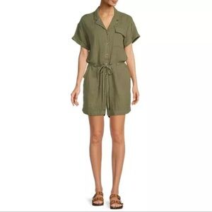 Beach Lunch Lounge Cotton Gauze Romper